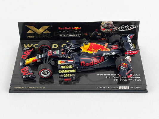 Max Verstappen #33 Red Bull RB16b GP Abu Dhabi 2021 Minichamps 1/43