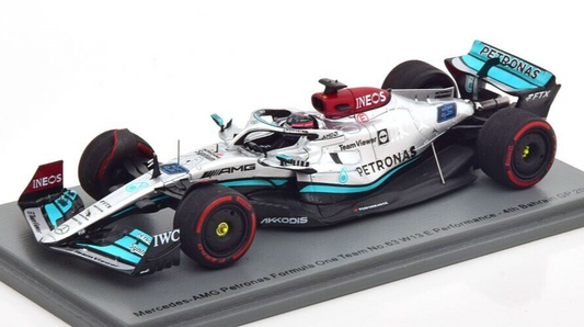 George Russell #63 Mercedes W13 4th Bahrain GP 2022 Spark 1/43