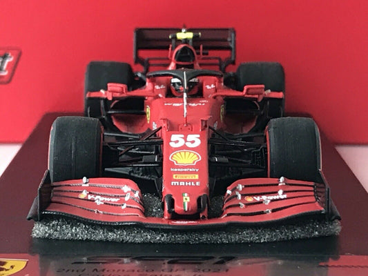 Carlos Sainz #55 Scuderia Ferrari SF21 2nd GP Monaco 2021 Looksmart 1/43