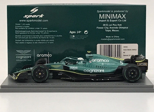 Sebastian Vettel #5 Aston Martin AMR22 Gp Emilia Romagna Spark 1/43