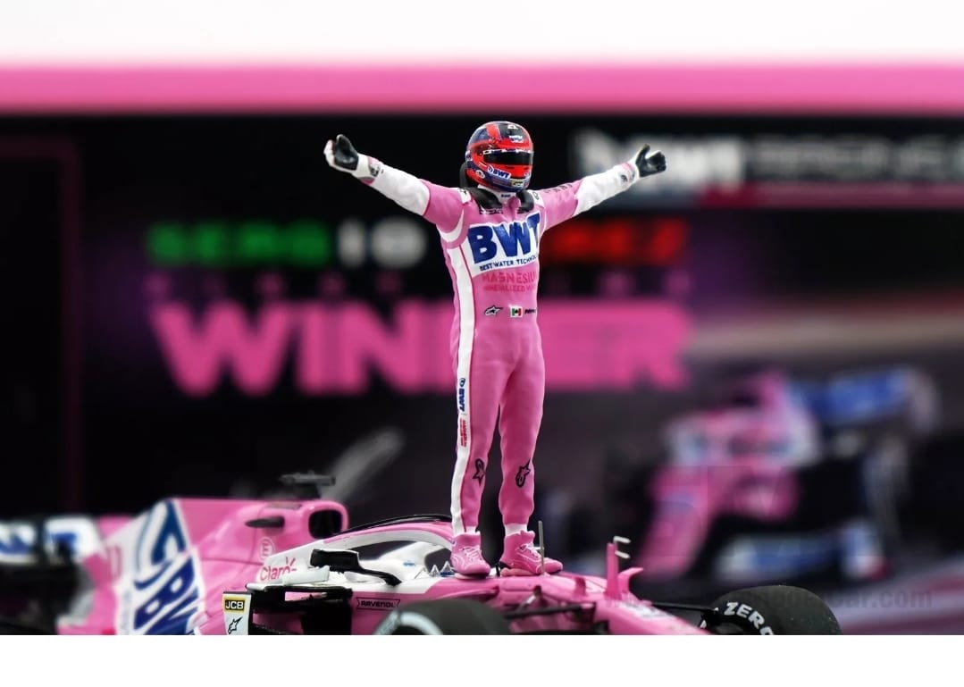 Sergio Perez Sakhir 2020 1st Career Win Racing Point F1 RP20 Spark Figure 1:43
