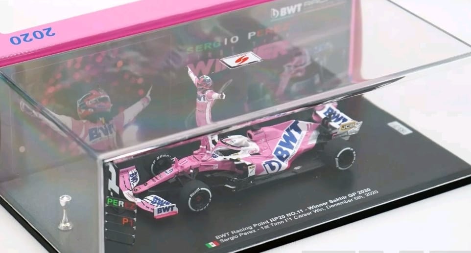 Sergio Perez Sakhir 2020 1st Career Win Racing Point F1 RP20 Spark Figure 1:43