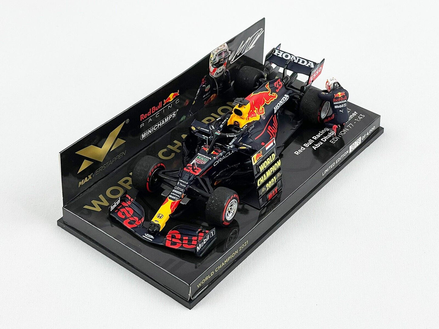 Max Verstappen #33 Red Bull RB16b GP Abu Dhabi 2021 Minichamps 1/43