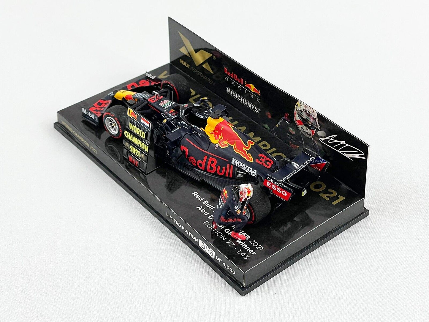 Max Verstappen #33 Red Bull RB16b GP Abu Dhabi 2021 Minichamps 1/43