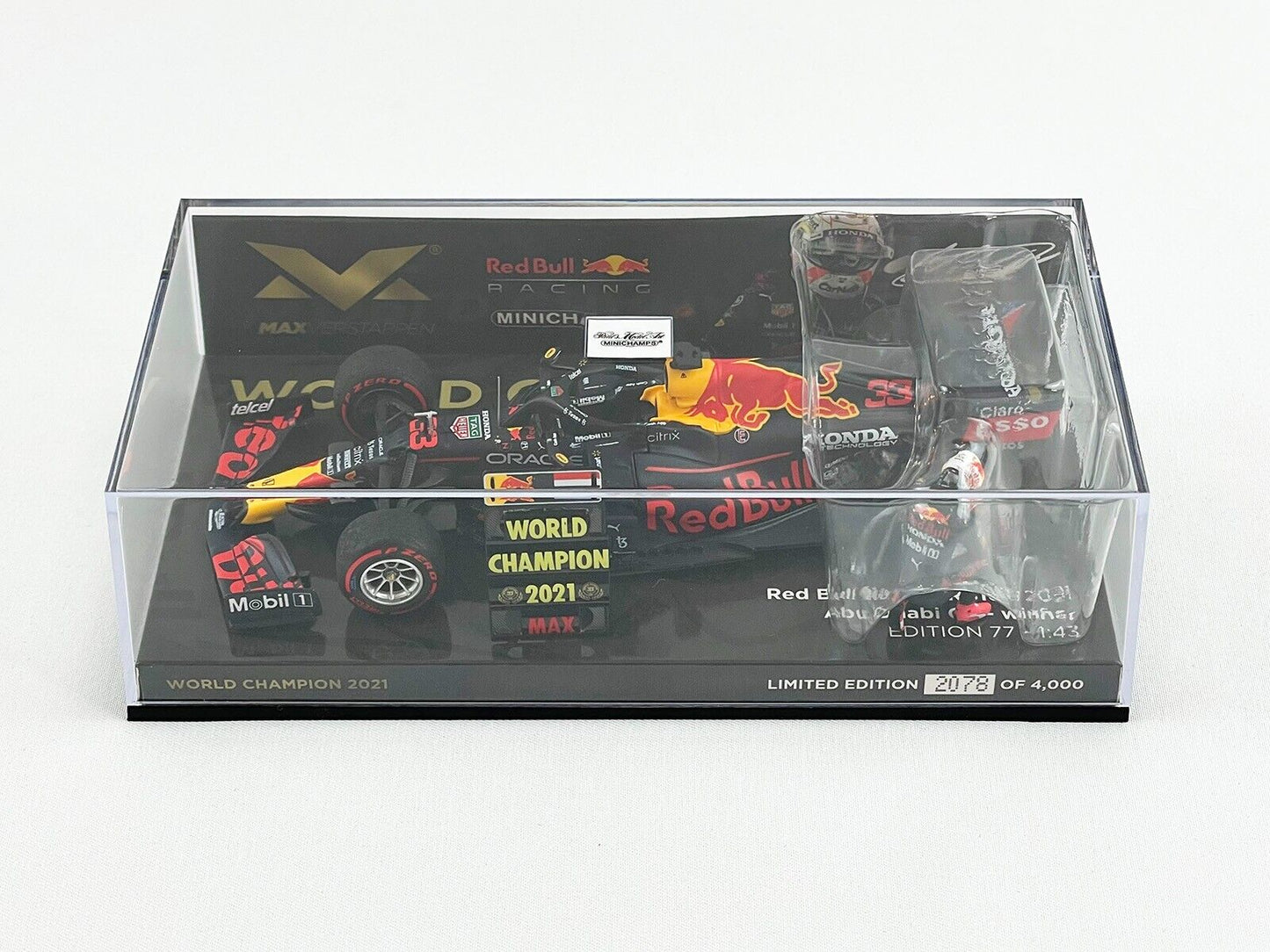 Max Verstappen #33 Red Bull RB16b GP Abu Dhabi 2021 Minichamps 1/43