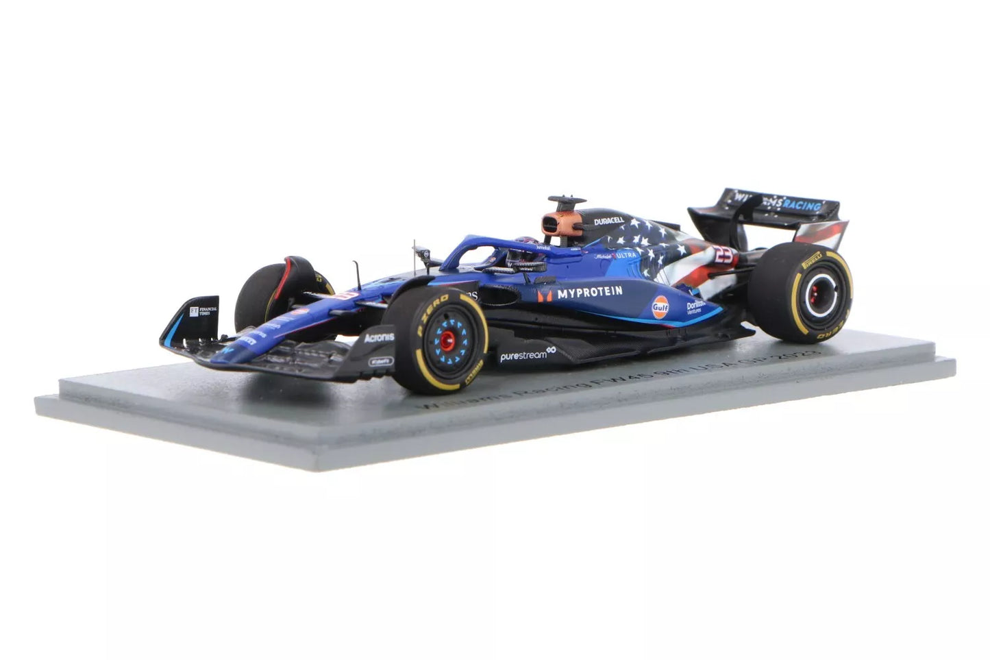 Alex Albon #23 Williams FW45 9th GP USA 2023 Spark 1/43