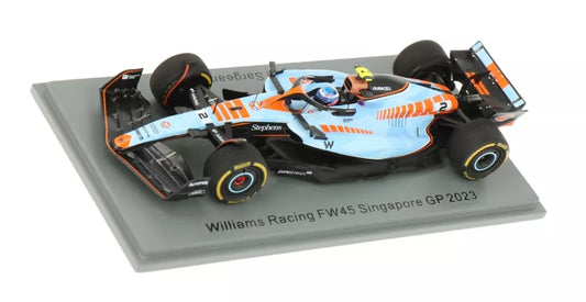 Logan Sargeant #2 Williams FW45 Singapore GP 2023 Spark 1/43