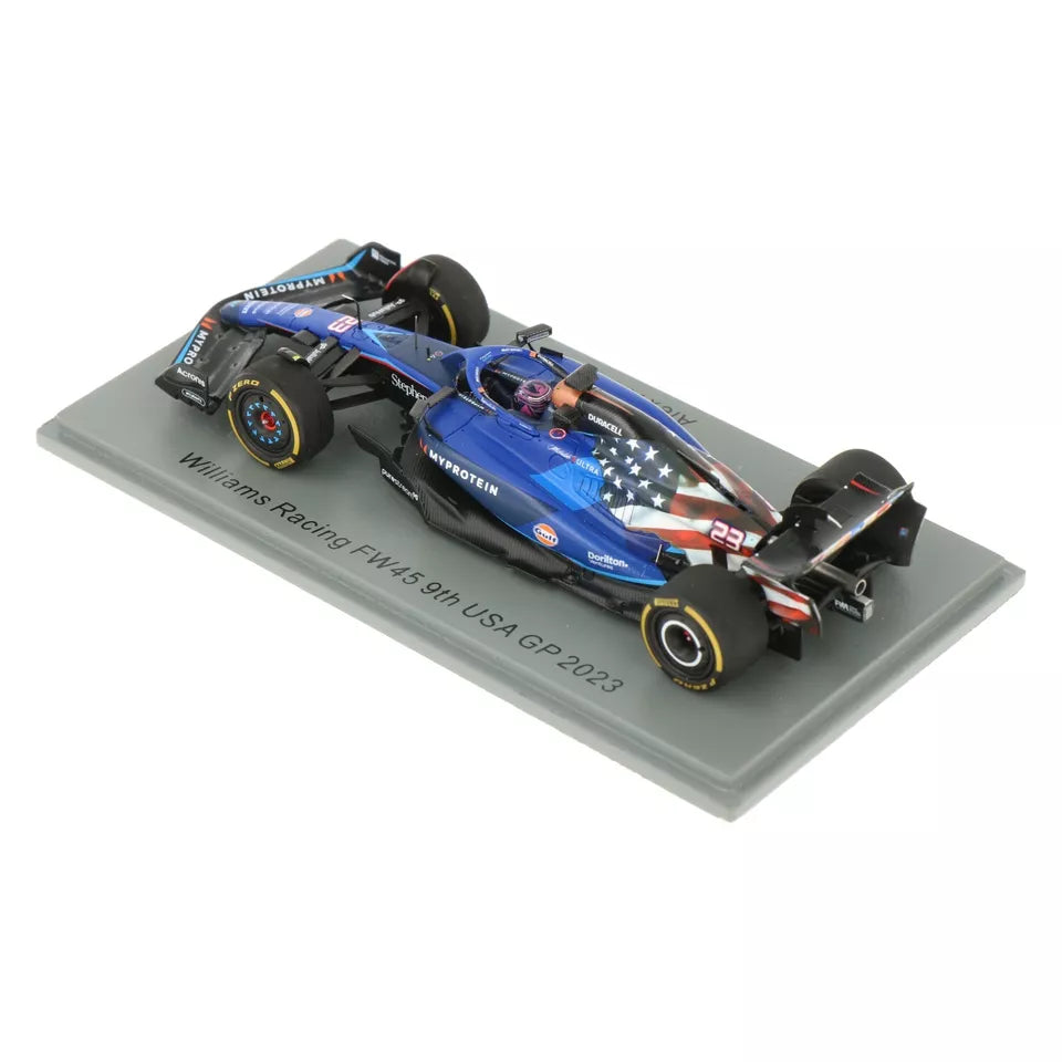 Alex Albon #23 Williams FW45 9th GP USA 2023 Spark 1/43