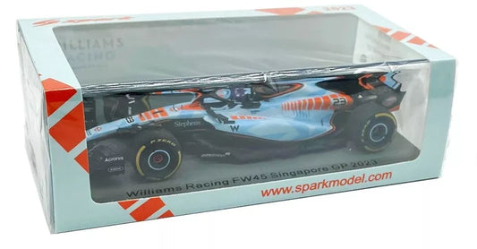 Alex Albon #23 Williams FW45 Singapore GP 2023 Spark 1/43