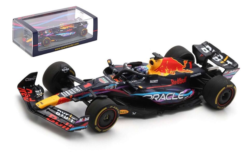 Max Verstappen #1 Red Bull RB19 Winner GP Miami 2023 Spark 1/43