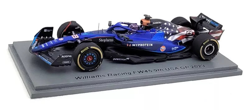 Alex Albon #23 Williams FW45 9th GP USA 2023 Spark 1/43
