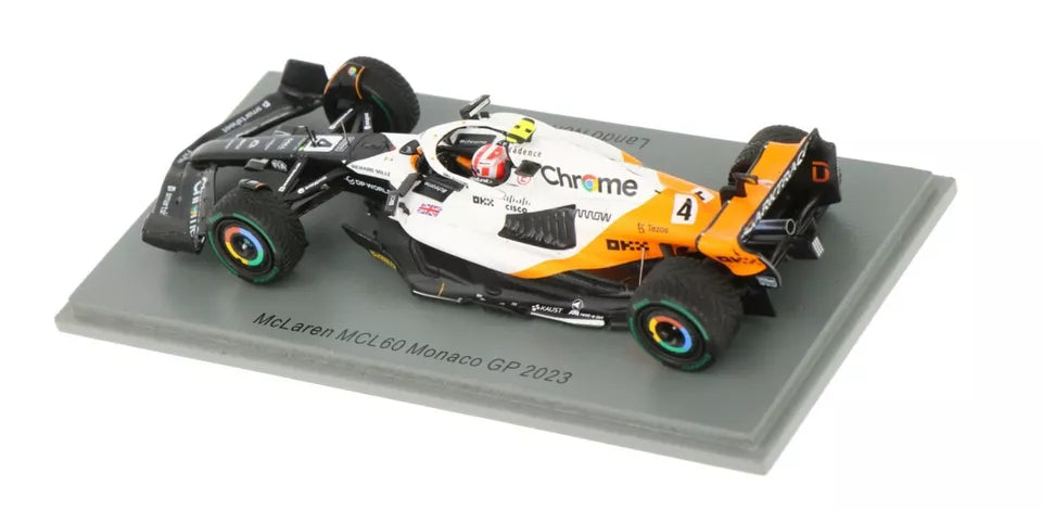 Lando Norris #4 McLaren MCL60 GP Monaco 2023 Spark 1/43