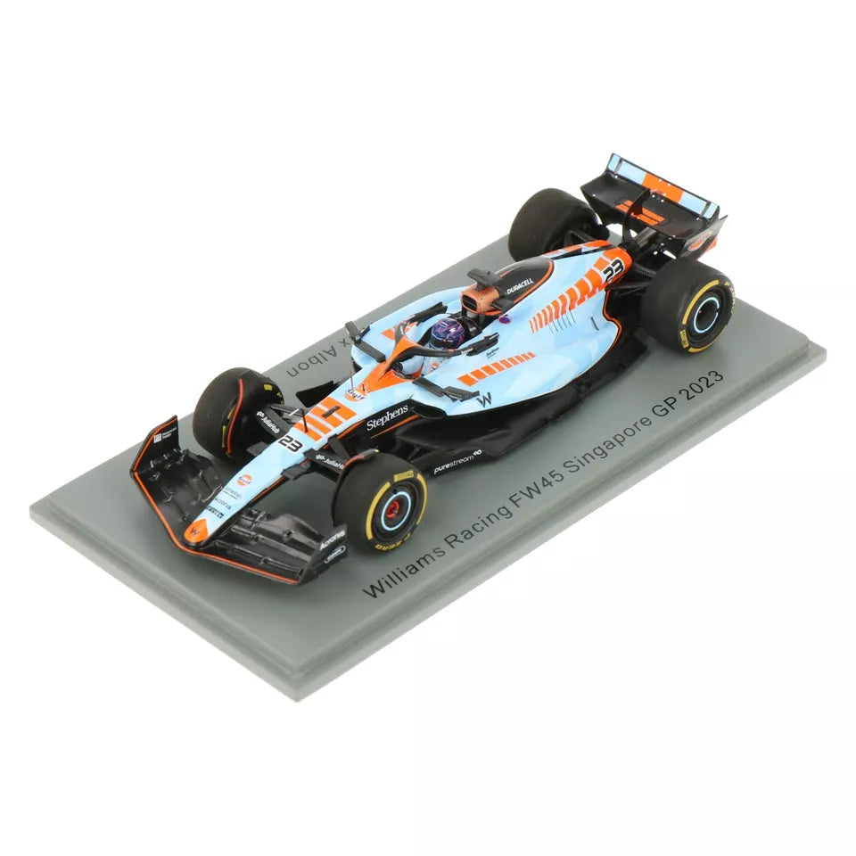 Alex Albon #23 Williams FW45 Singapore GP 2023 Spark 1/43