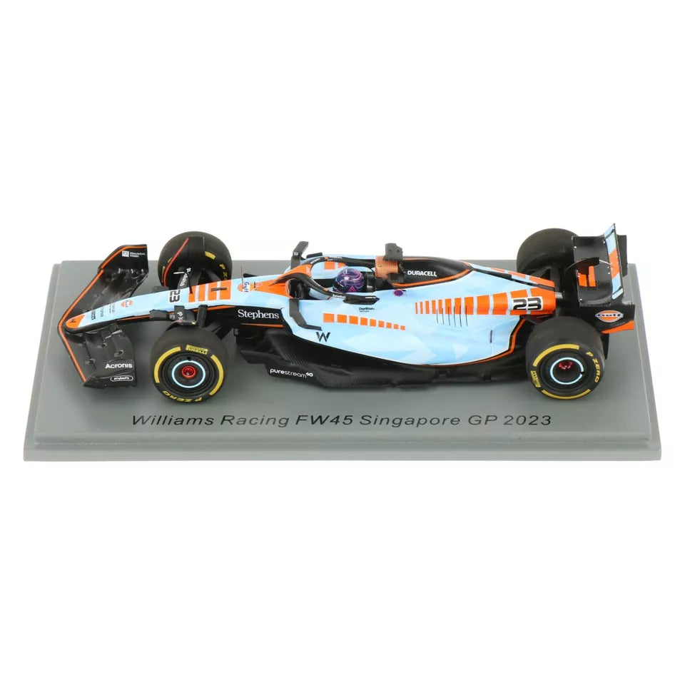 Alex Albon #23 Williams FW45 Singapore GP 2023 Spark 1/43