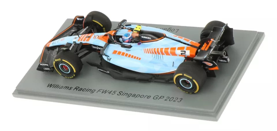 Logan Sargeant #2 Williams FW45 Singapore GP 2023 Spark 1/43