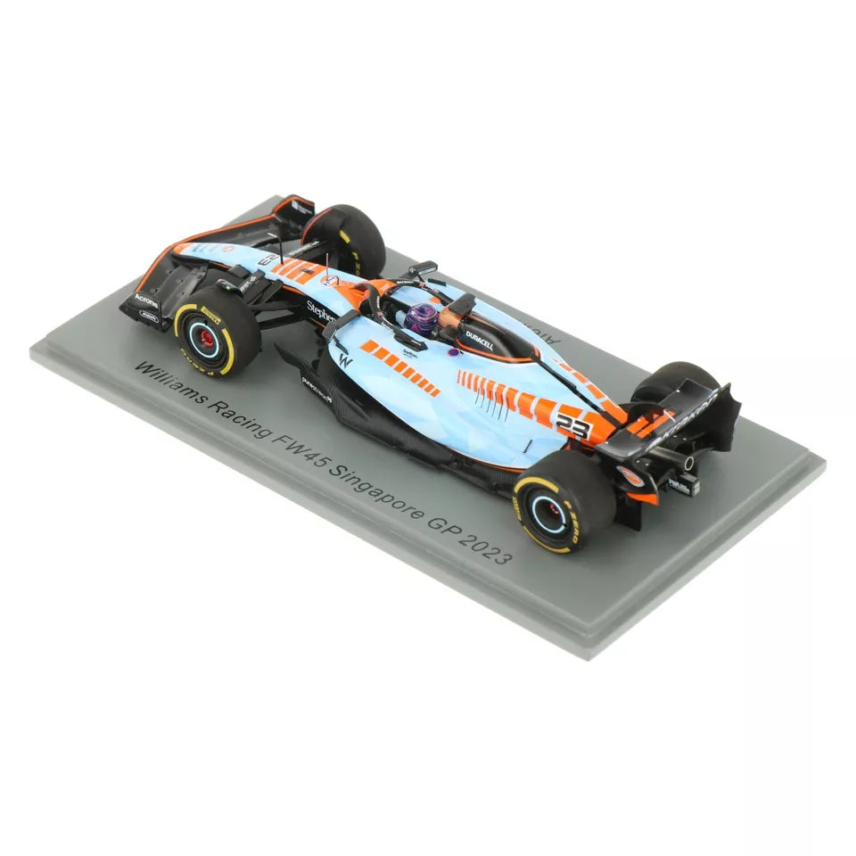 Alex Albon #23 Williams FW45 Singapore GP 2023 Spark 1/43