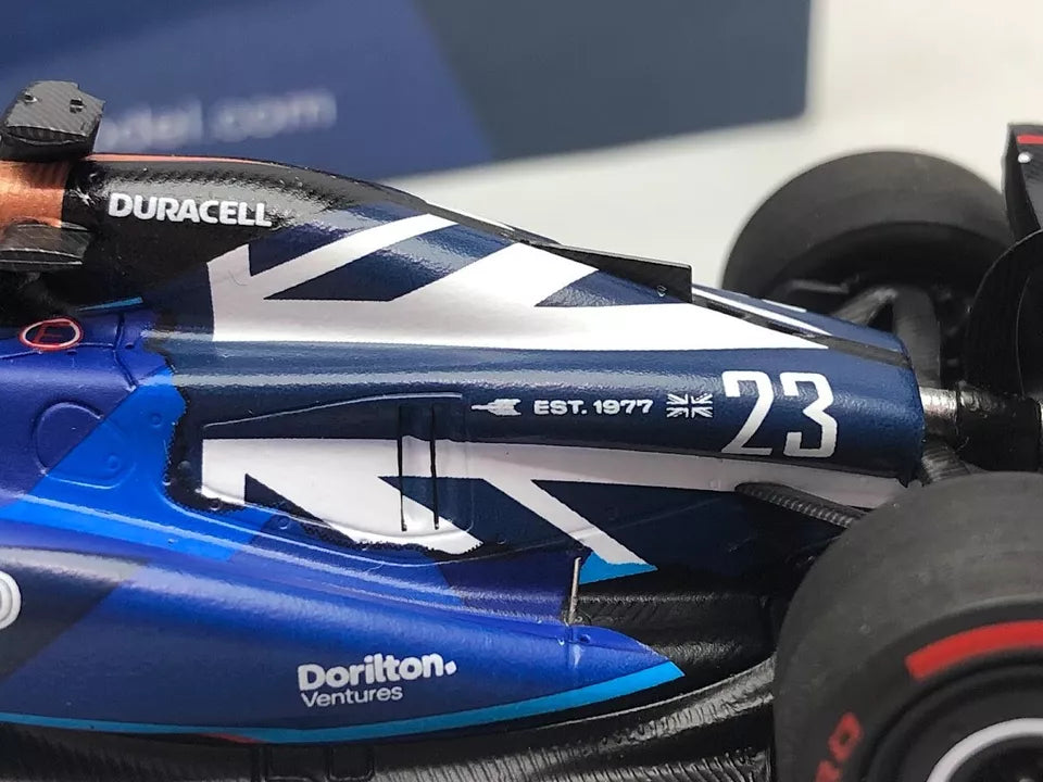 Alex Albon #23 Williams FW45 8th British GP 2023 Spark 1/43