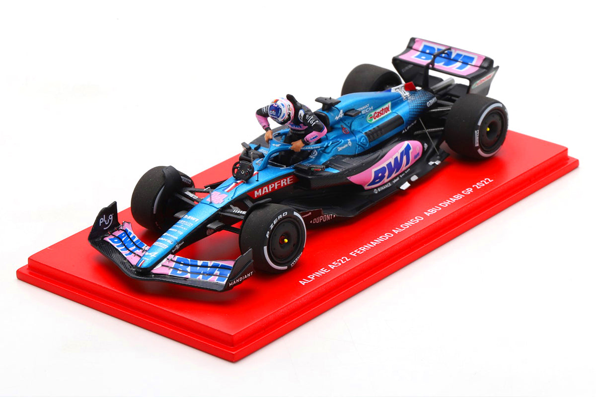 JPN LE Fernando Alonso #14 Alpine A522 GP Abu Dhabi 2022 Spark 1/43