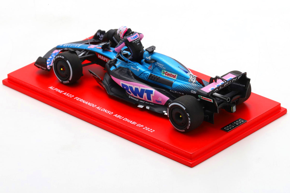 JPN LE Fernando Alonso #14 Alpine A522 GP Abu Dhabi 2022 Spark 1/43