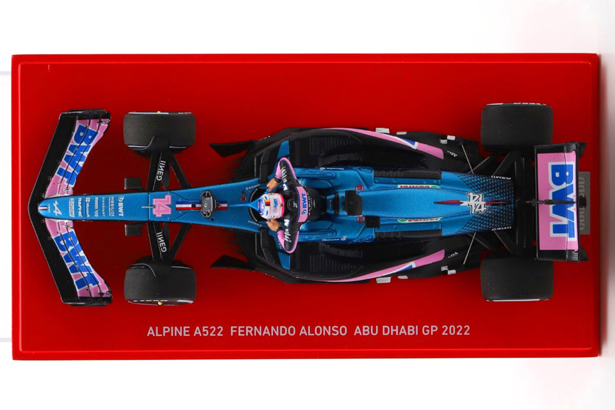 JPN LE Fernando Alonso #14 Alpine A522 GP Abu Dhabi 2022 Spark 1/43