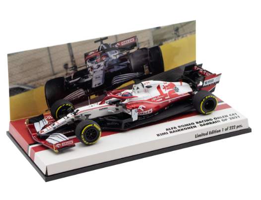 Kimi Raikkonen #7 Alfa Romeo C41 GP Bahrain 2021 Minichamps 1/43