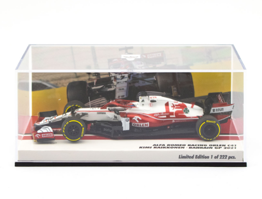 Kimi Raikkonen #7 Alfa Romeo C41 GP Bahrain 2021 Minichamps 1/43