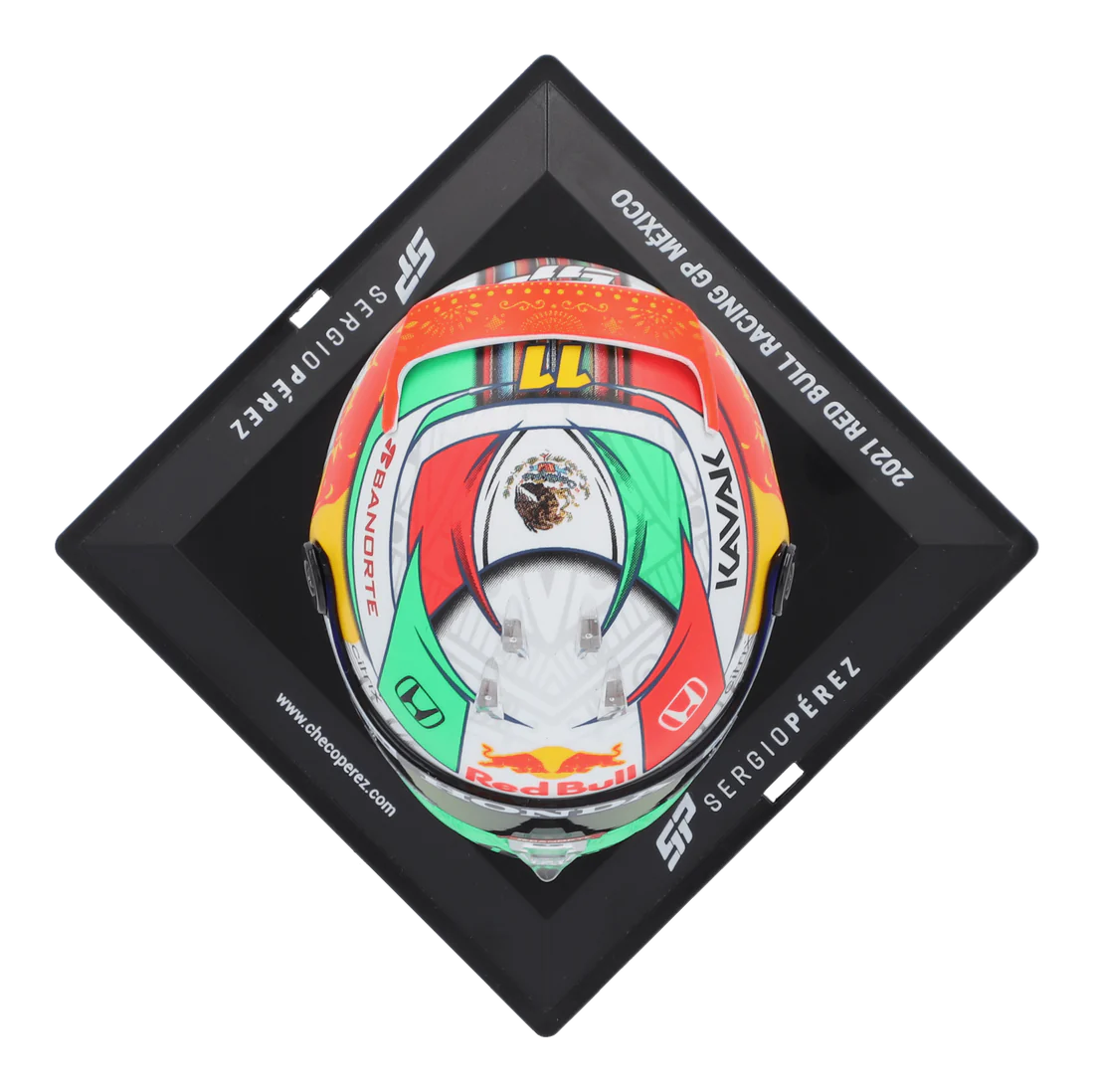 ﻿Sergio Perez #11 Minicasco Mexico GP 2021 Schuberth 1/4