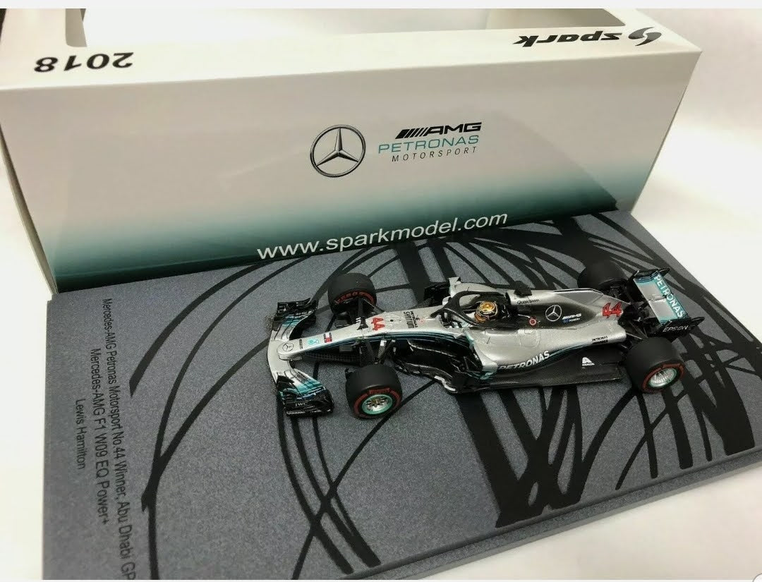 Lewis Hamilton #44 Mercedes W09 Gp Abu Dhabi 2018  Spark 1/43