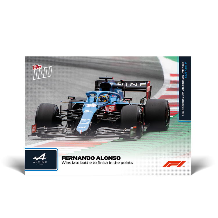 4 Tarjetas Topps Now F1 2021 Gp Austria #27, 28, 30 y 31