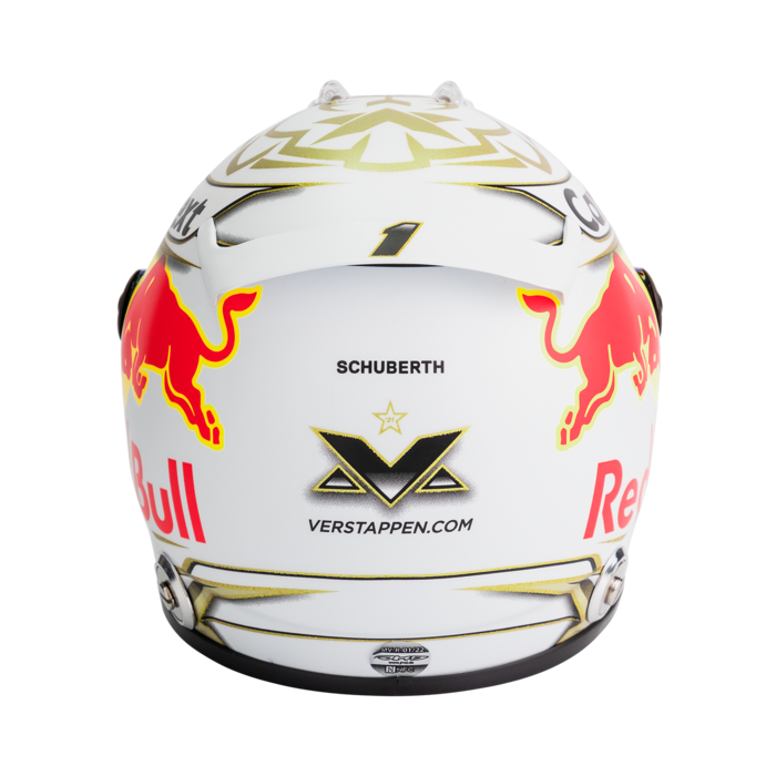 Max Verstappen #33 temporada 2022 Mini casco Schubert 1/2