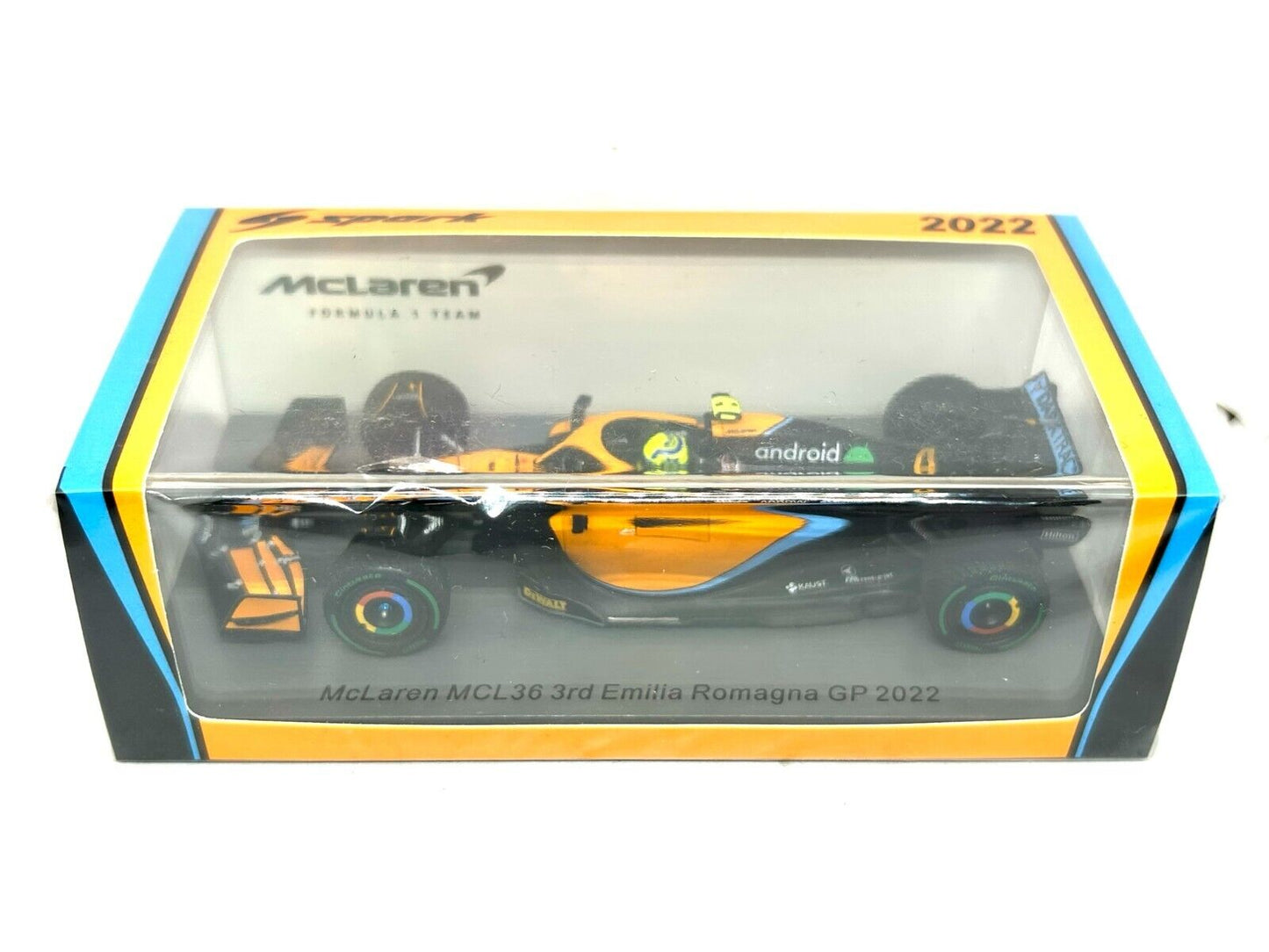 Lando Norris #4 McLaren MCL36 Gp Emilia Romagna 2022 Spark 1/43