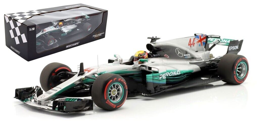 Lewis Hamilton #44 Mercedes AMG W08 World Champion 2017 Minichamps 1/18