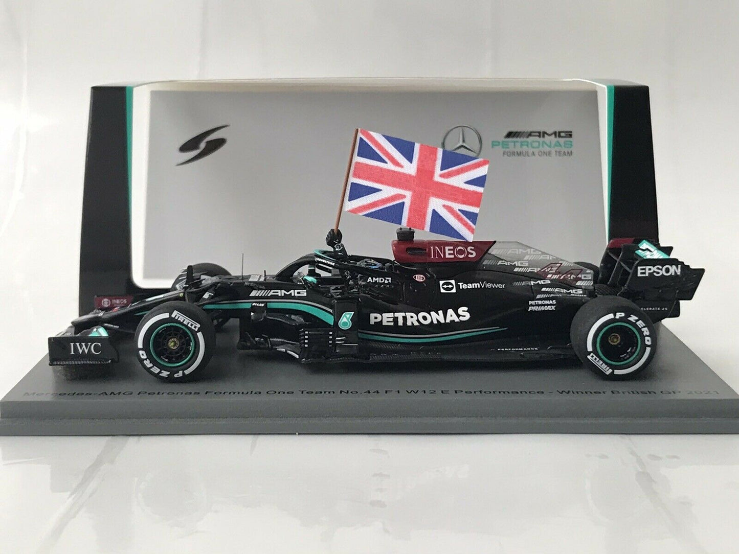 Lewis Hamilton #44 Mercedes W12 Winner British GP 2021 Spark 1/43