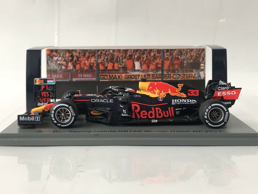 Max Verstappen #33 Red Bull RB16b Winner Dutch GP 2021 Spark 1/43