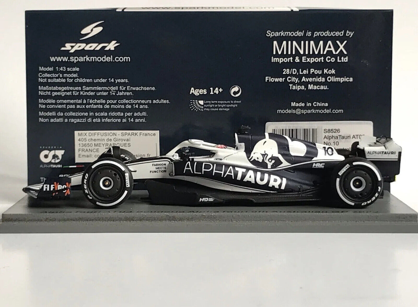 Pierre Gasly #10 Alpha Tauri AT03 Gp Australia 2022 Spark 1/43