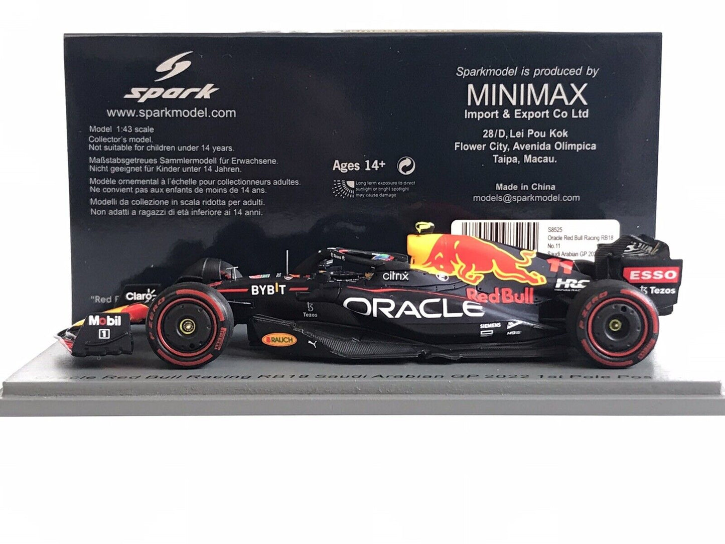 Sergio Perez Red Bull RB18 GP de Arabia Saudita 2022 Spark 1/43