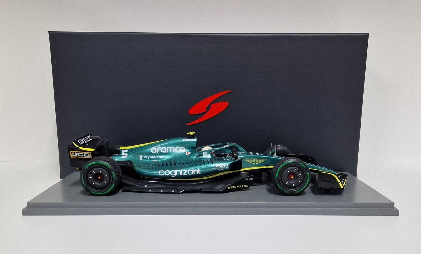 S. Vettel #5 Aston Martin AMR22 GP Emilia Romagna 2022 Spark 1/18