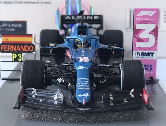 Fernando Alonso #14 Alpine A521 Gp Qatar 2021 Spark 1/43