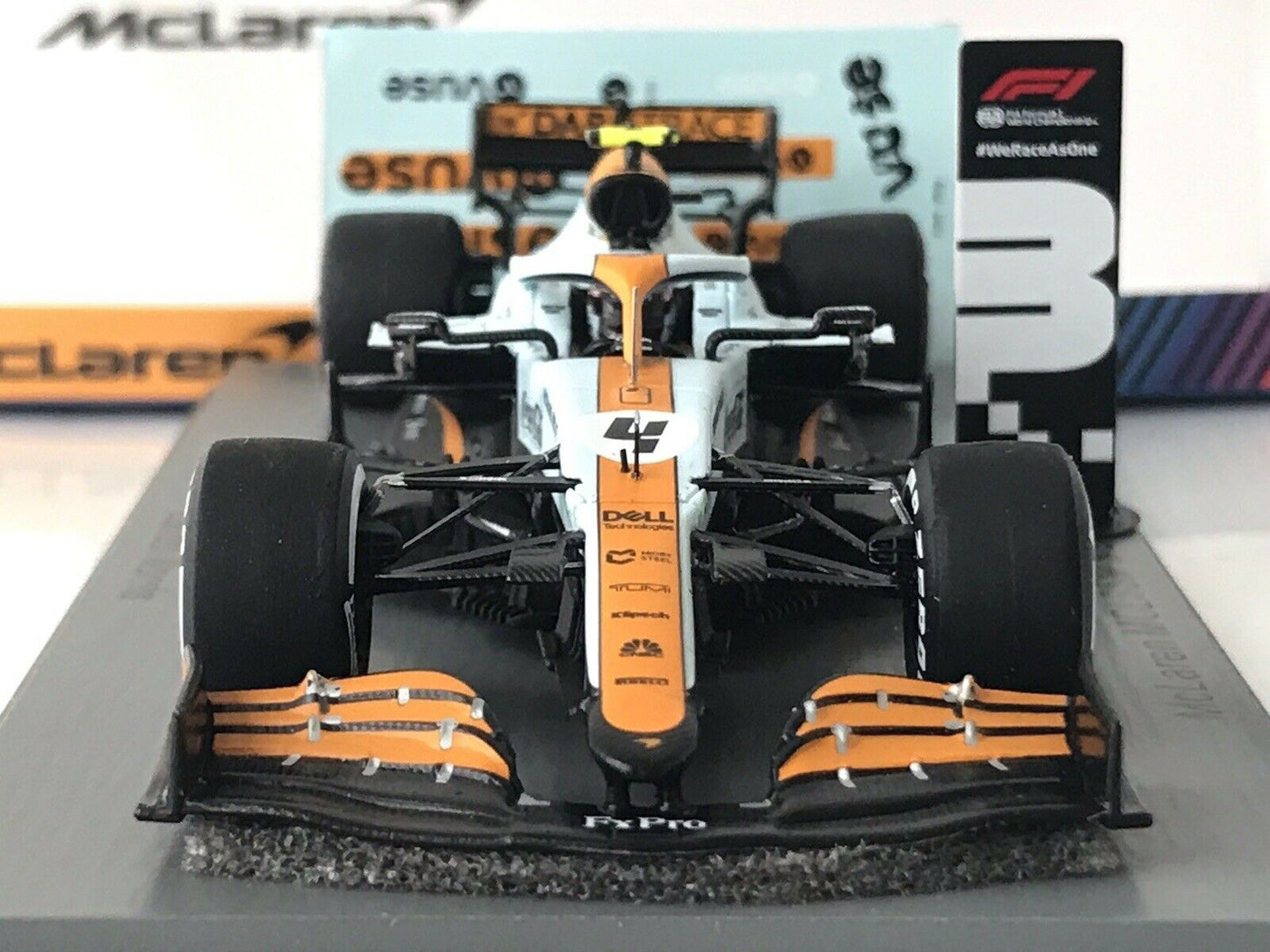 Lando Norris #4 Gulf McLaren Mercedes MCL35M Monaco GP 2021 Spark 1/43