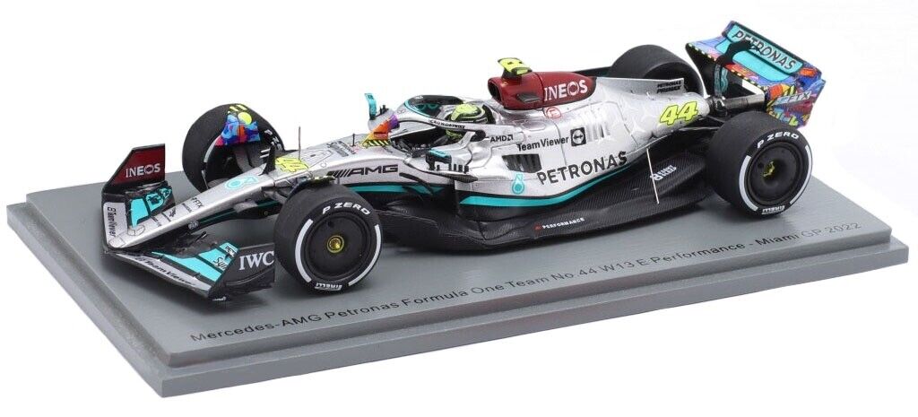 Lewis Hamilton #44 Mercedes W13 Miami GP 2022 Spark 1/43