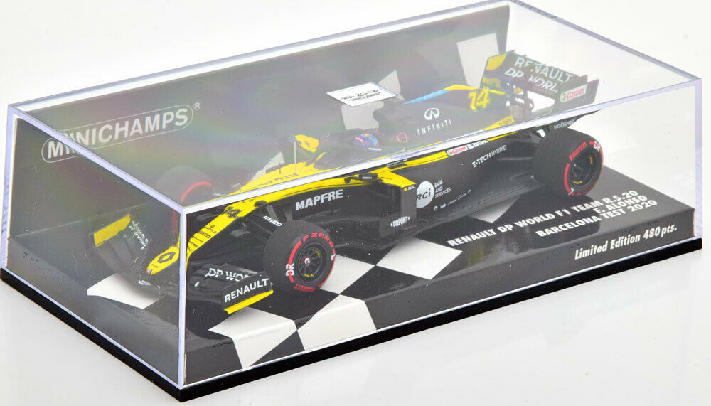 Fernando Alonso #14 Renault R.S.20 Barcelona Test 2020 Minichamps 1/43