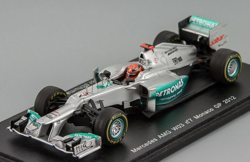 Michael Schumacher #7 Mercedes W03 GP Monaco 2012 Spark 1/43