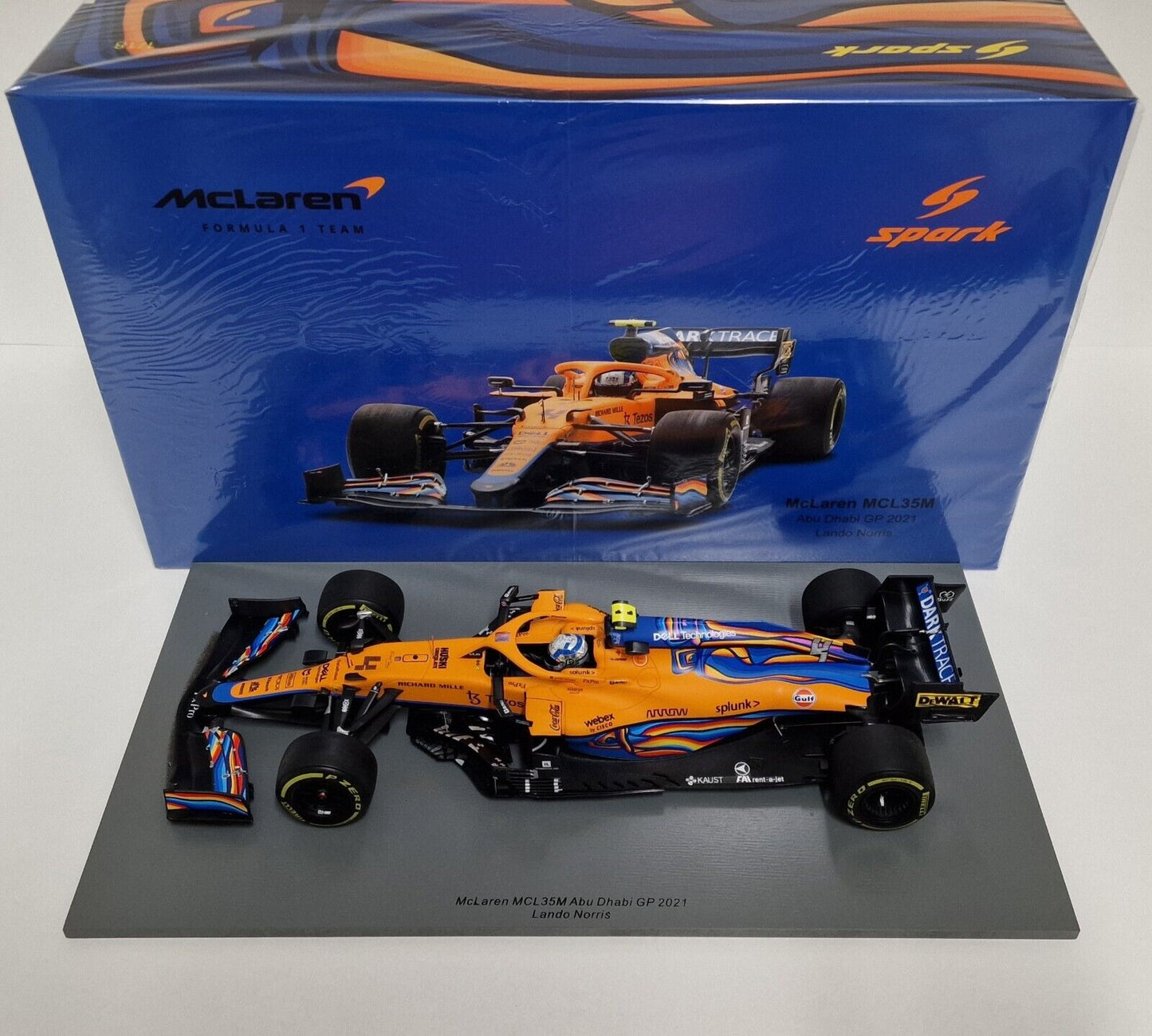 Lando Norris #4 McLaren MCL35 GP Abu Dhabi 2021 Spark 1/18