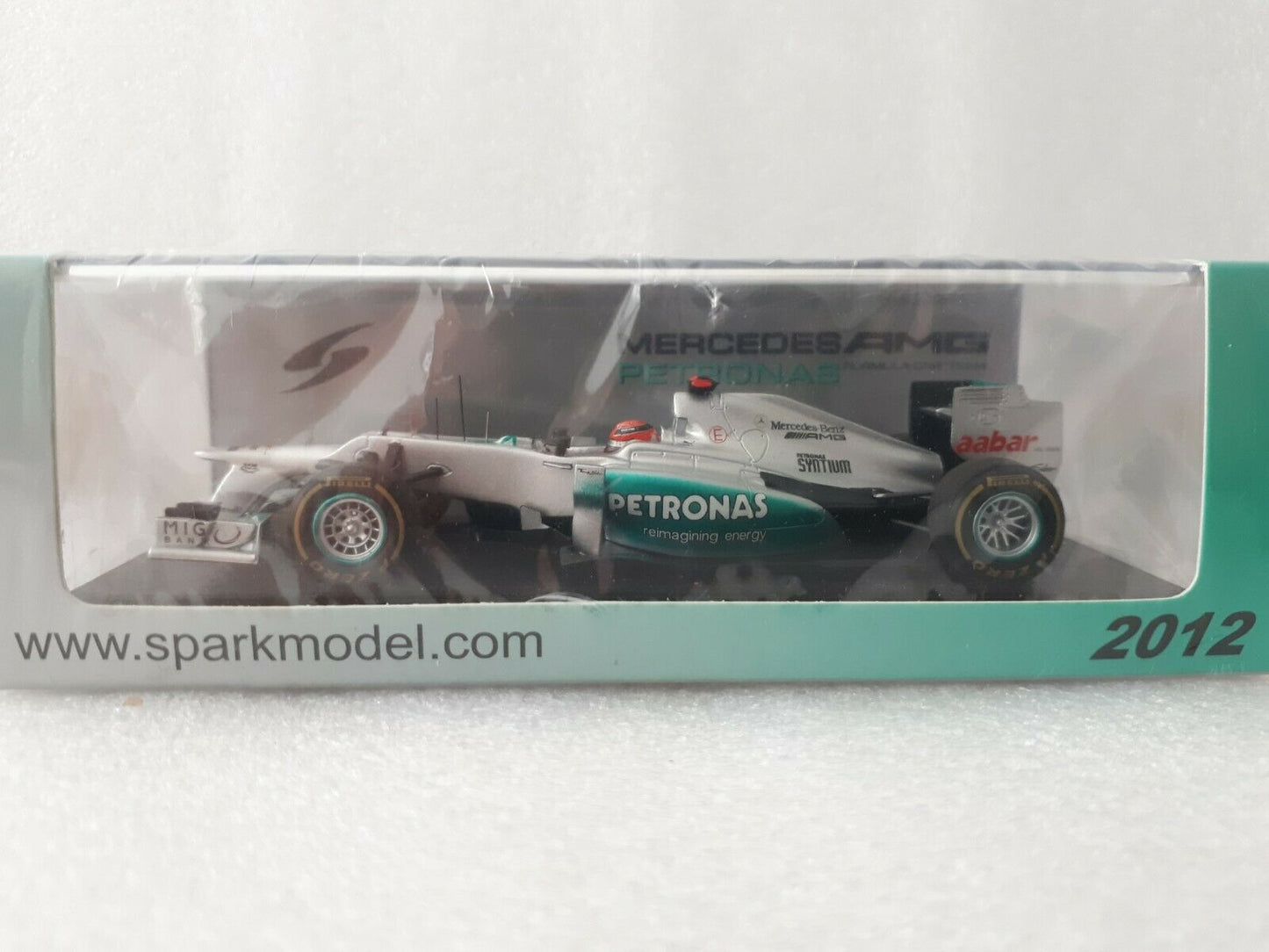 Michael Schumacher #7 Mercedes W03 GP Monaco 2012 Spark 1/43