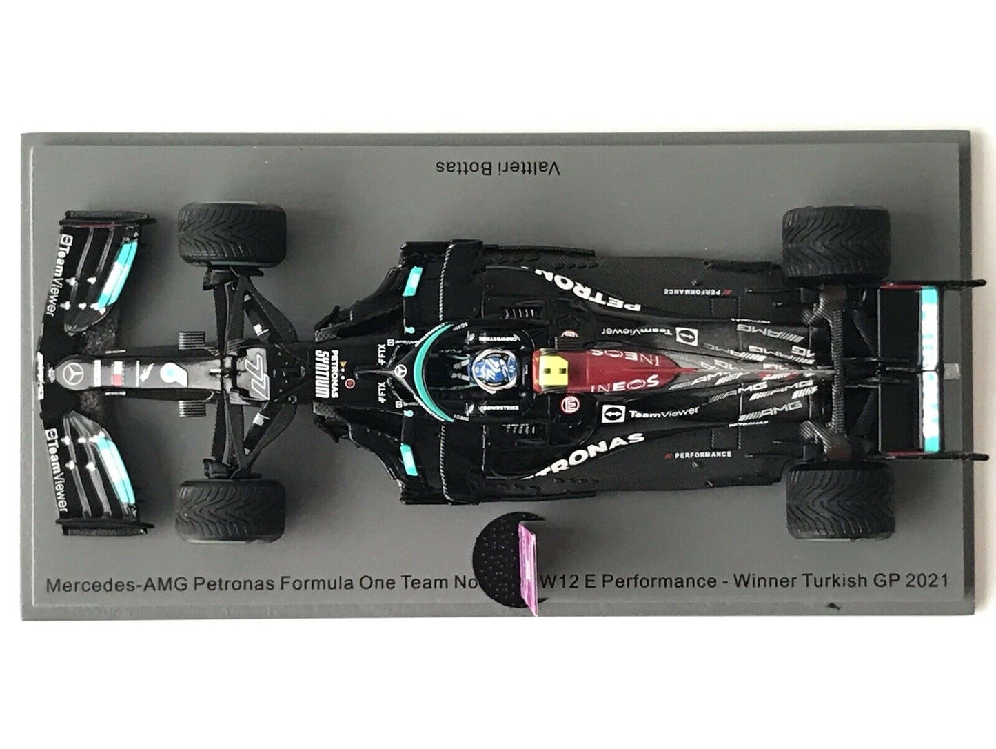 Valteri Bottas #77 W12 Mercedes Winner Turkish GP 2021 Spark  1/43