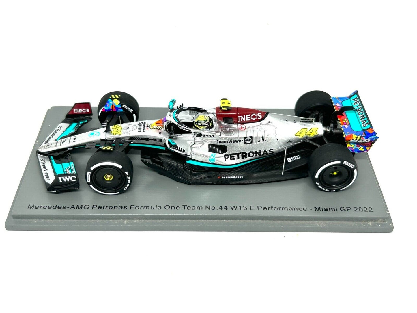 Lewis Hamilton #44 Mercedes W13 Miami GP 2022 Spark 1/43