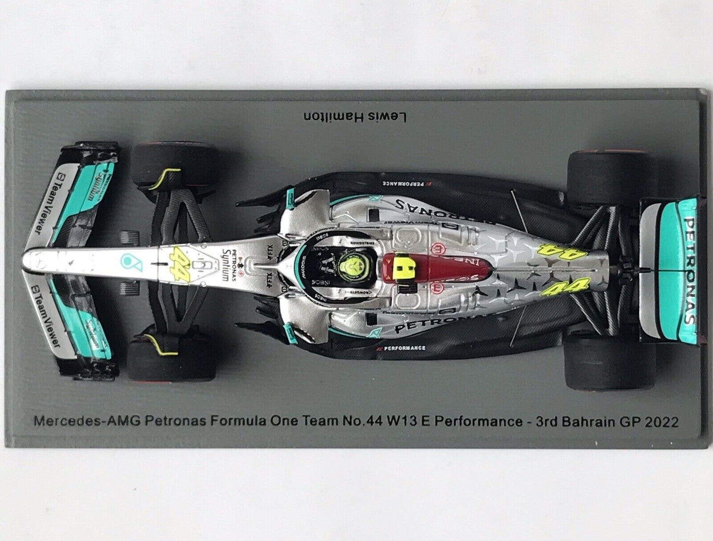 Lewis Hamilton #44 Mercedes W13 3rd Bahrain GP 2022 Spark 1/43