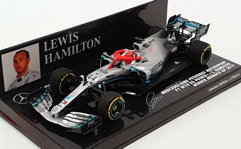 Lewis Hamilton Mercedes W10 #44 Gp Monaco 2019 1/43 Minichamps