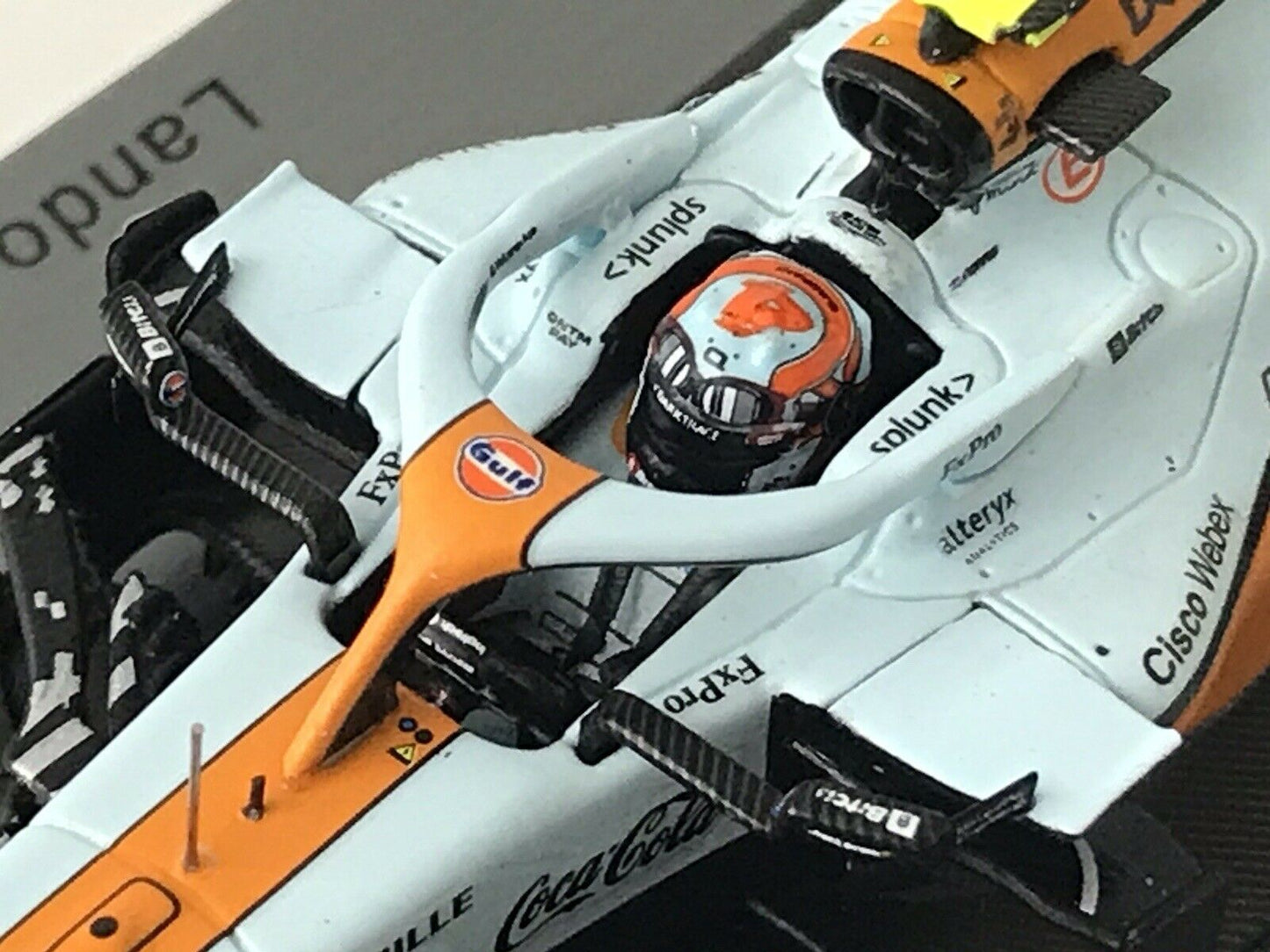 Lando Norris #4 Gulf McLaren Mercedes MCL35M Monaco GP 2021 Spark 1/43