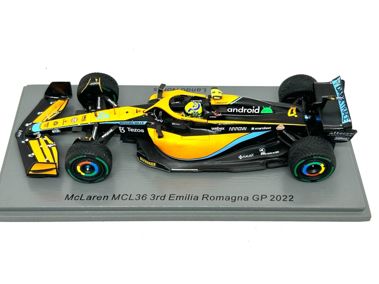 Lando Norris #4 McLaren MCL36 Gp Emilia Romagna 2022 Spark 1/43